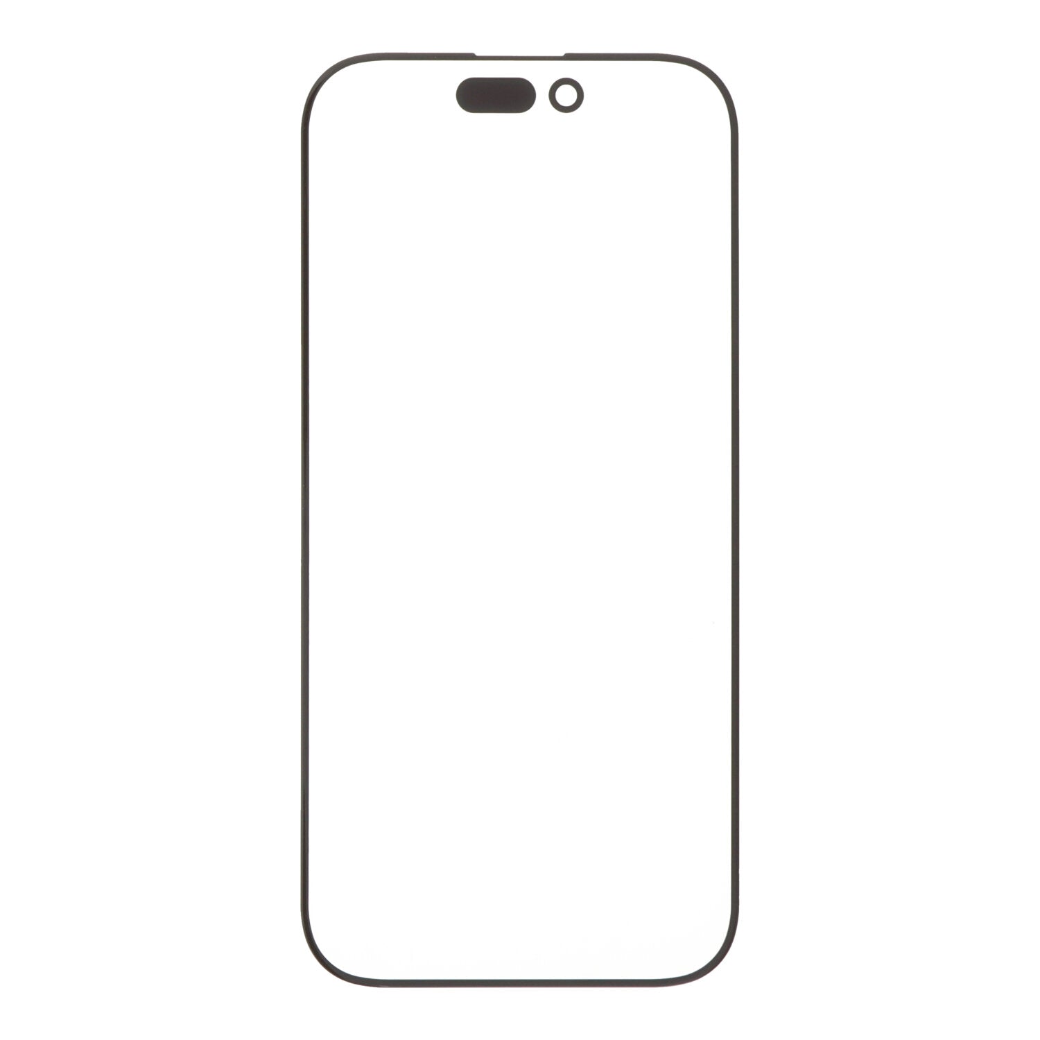 Glas lens + OCA voor iPhone 16 Pro zwart OEM