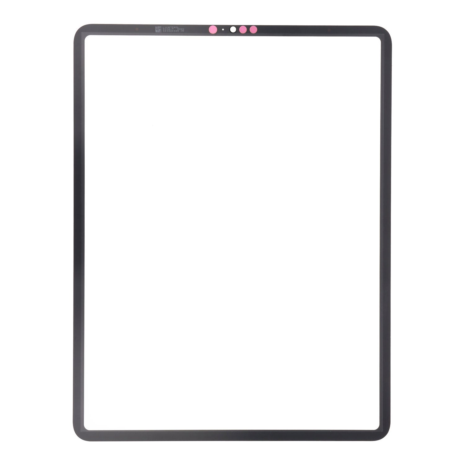 Glaslens + OCA voor iPad Pro 12.9 2021 (5th) / Pro 12.9 2022 (6th) Black HQ