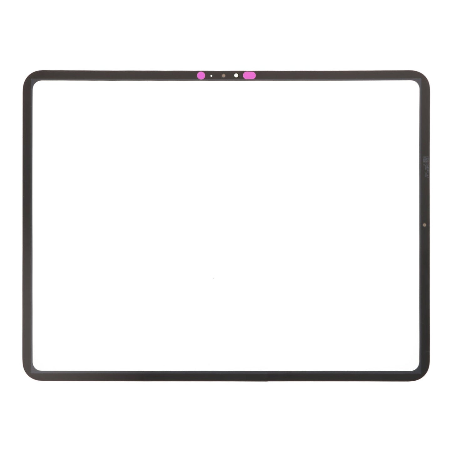Glazen lens + OCA voor iPad Pro 13 2024 (7th) zwart OEM