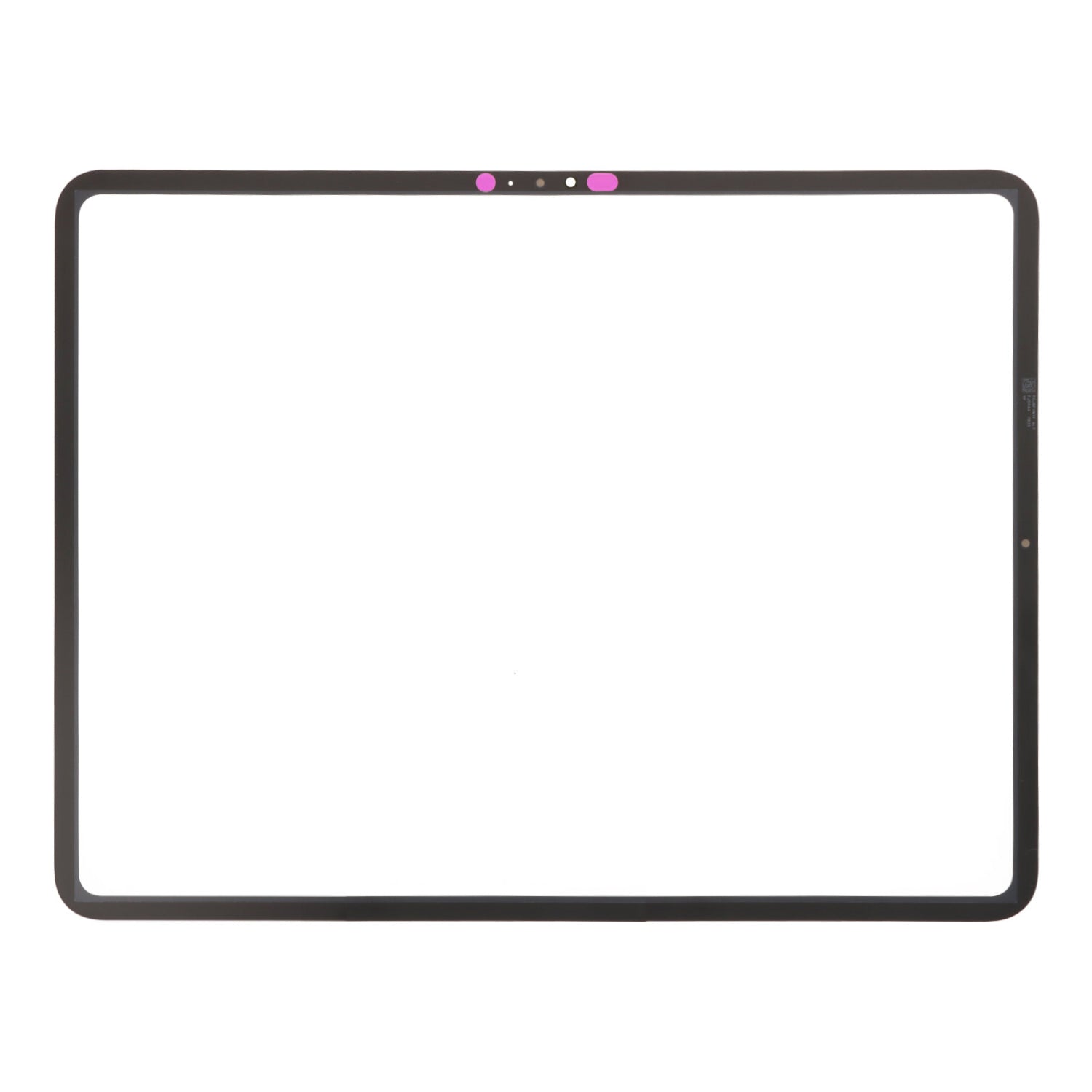 Glazen lens + OCA voor iPad Pro 13 2024 (7th) zwart OEM