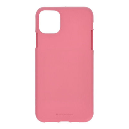 GOOSPERY Soft Feeling Liquid TPU schokbestendige hoes voor iPhone 11 Pro Max roze