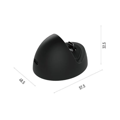 GP - 376 draagbare eenvoudige ronde oplaaddock voor Nintendo Switch/Switch 2/Switch OLED consoles zwart