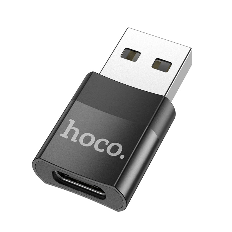 HOCO UA17 USB2.0 (Male) naar USB - C (Female) Adapter Zwart