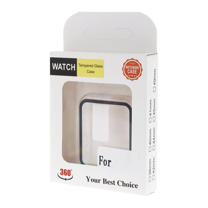 Hoesje met screenprotector voor Apple Watch Series 7 41mm/Series 8 41mm/Series 9 41mm