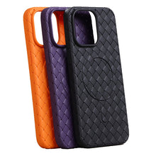 JOYROOM JR - BP005 gevlochten serie magnetische TPU hoesje voor iPhone 15 Pro Max zwart