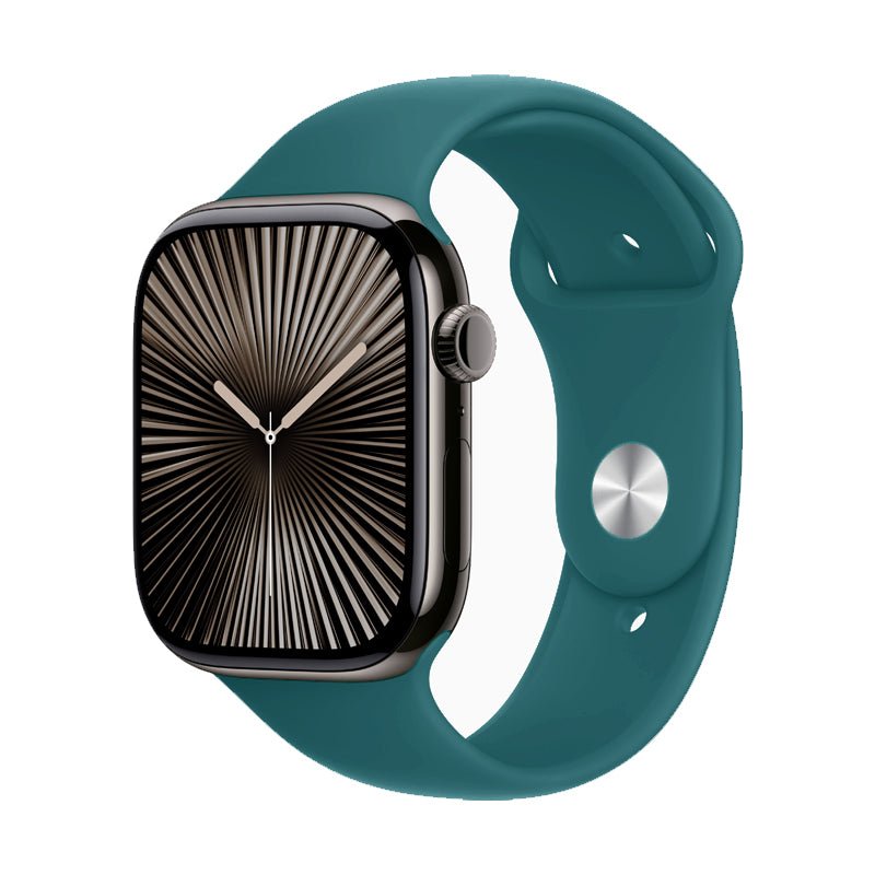 Klassieke siliconen band in effen kleur voor Apple Watch 42MM/44MM/45MM/46MM/49MM in olijfgroen