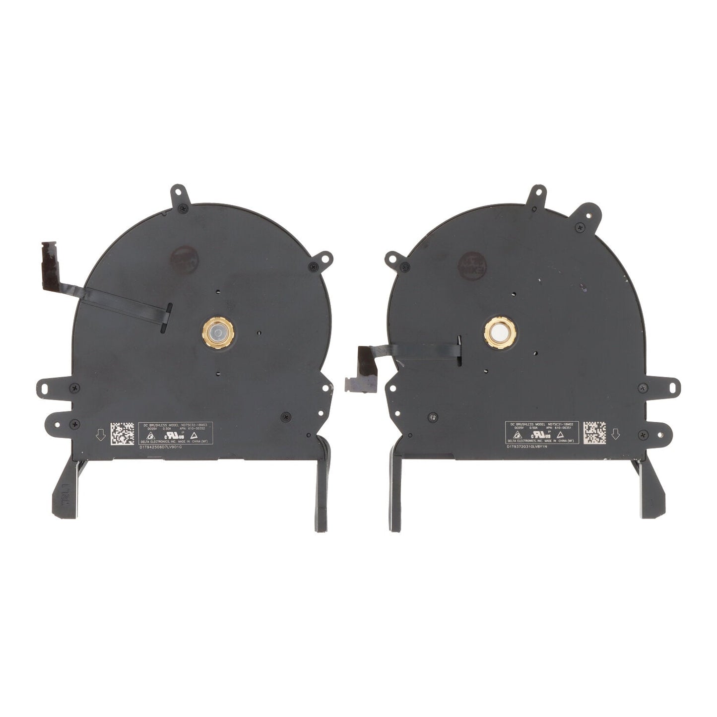 Linker en rechter ventilator voor Macbook Pro 16" 2019 A2141 Origineel 2 stuks in één set