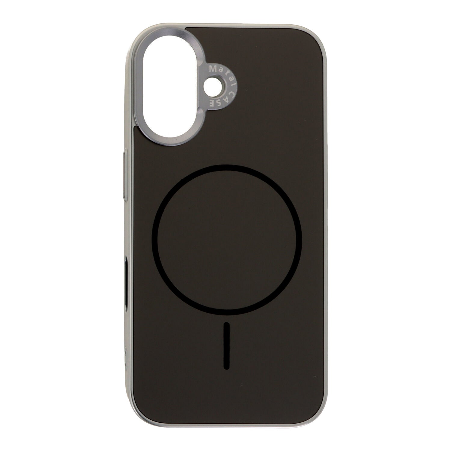 Liquid Metal Skin Feel Magnetische Case voor iPhone 17 Black