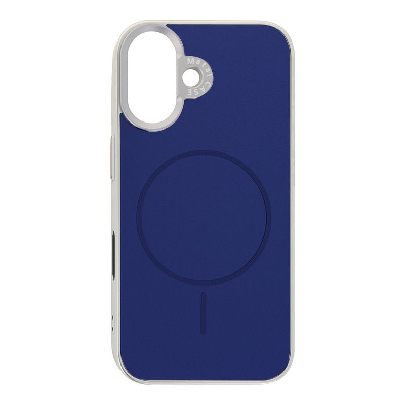 Liquid Metal Skin Feel Magnetische Hoes voor iPhone 17 Blauw