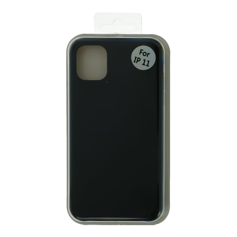Liquid silicone hoes voor iPhone 11 Black - OEM Spares