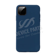 Liquid siliconen hoesje voor iPhone 11 Pro Max Midnight Blue