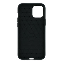 Litchi Texture TPU Hoes voor iPhone 12 Pro Max Zwart