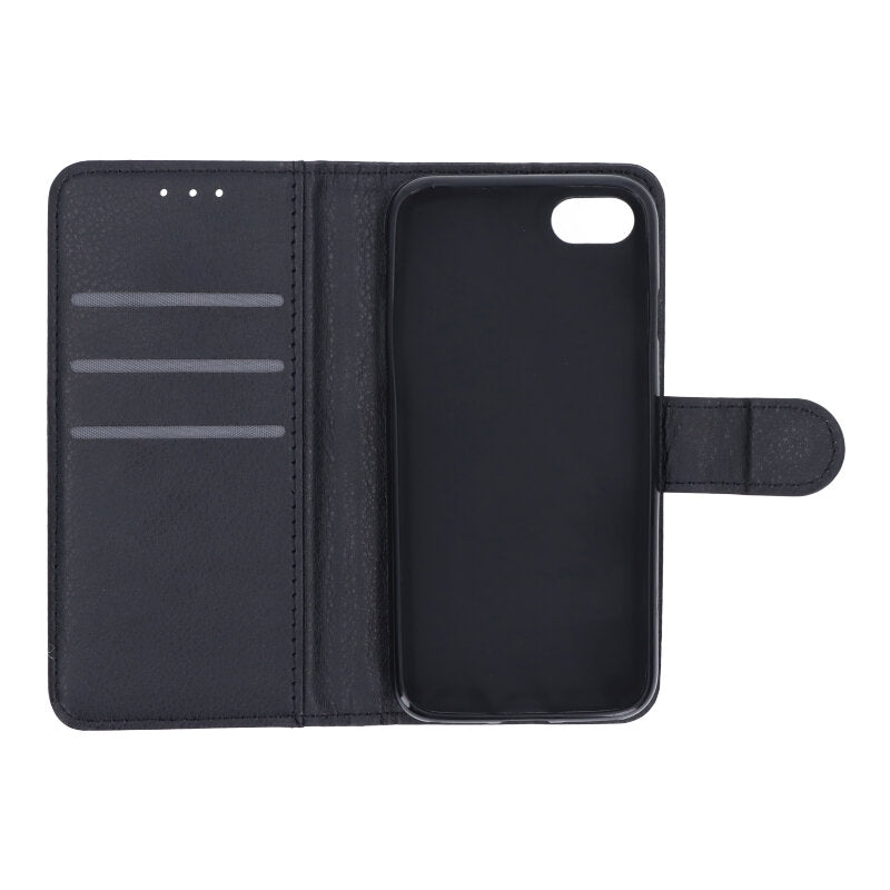 Litchi Textuur Horizontale Flip Leren Hoes voor iPhone 7/8/SE (2020) Zwart