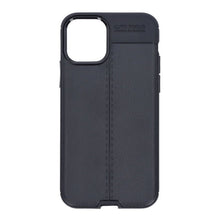 Litchi Textuur TPU Hoesje voor iPhone 11 Pro Zwart