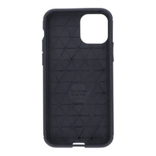 Litchi Textuur TPU Hoesje voor iPhone 11 Pro Zwart