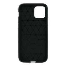 Litchi Textuur TPU Hoesje voor iPhone 12 6.1 Zwart