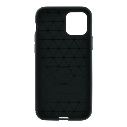 Litchi Textuur TPU Hoesje voor iPhone 12 6.1 Zwart