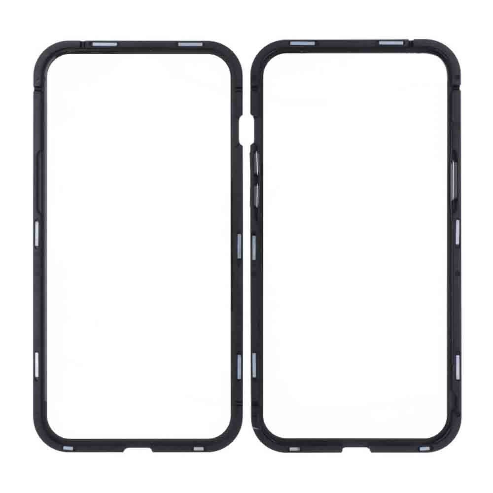 Magnetisch anti - val glazen hoesje voor Samsung Galaxy Note 10+ zwart
