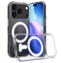 Magnetische anti - kras shockproof TPU + PC hoes voor iPhone 17 Pro transparant