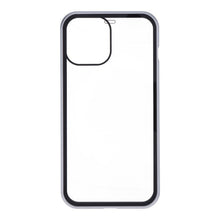 Magnetische Anti - val Glas Hoes voor iPhone 12 Pro Max Zilver