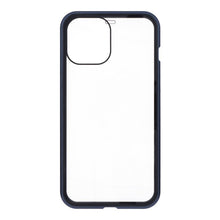 Magnetische anti - val glazen hoes voor iPhone 12 Pro Max blauw