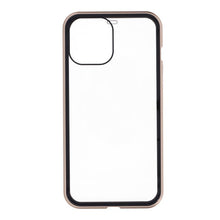 Magnetische anti - val glazen hoes voor iPhone 12 Pro Max goud