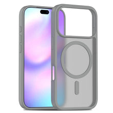 Magsafe anti - drop matte doorzichtige case voor iPhone 17 Pro Max grijs