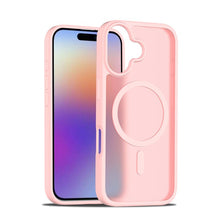 Magsafe anti - drop matte translucent case voor iPhone 17 roze
