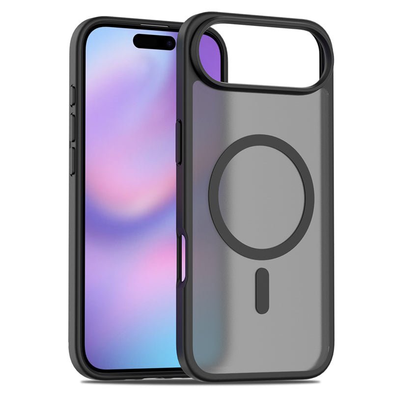 Magsafe anti - drop matte translucent hoesje voor iPhone 17 Air zwart