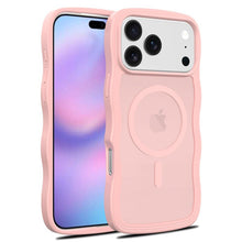 Magsafe golfpatroon doorschijnend hoesje voor iPhone 17 Pro roze
