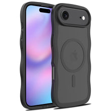 Magsafe wavy patroon translucent hoesje voor iPhone 17 Air black