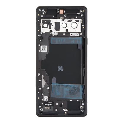 Middenframe + Batterij cover + Back Camera Lens en Bezel voor Google Pixel 6 Pro Black Origineel