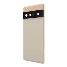 Middenframe + Batterij cover + Back camera lens en bezel voor Google Pixel 6 Pro Gold (Origineel)