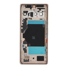 Middenframe + Batterij cover + Back camera lens en bezel voor Google Pixel 6 Pro Gold (Origineel)