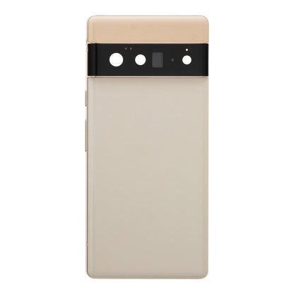 Middenframe + Batterij cover + Back camera lens en bezel voor Google Pixel 6 Pro Gold (Origineel)