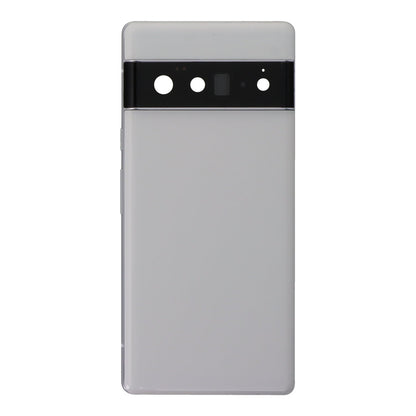 Middenframe + Batterij cover + Back camera lens en bezel voor Google Pixel 6 Pro wit origineel