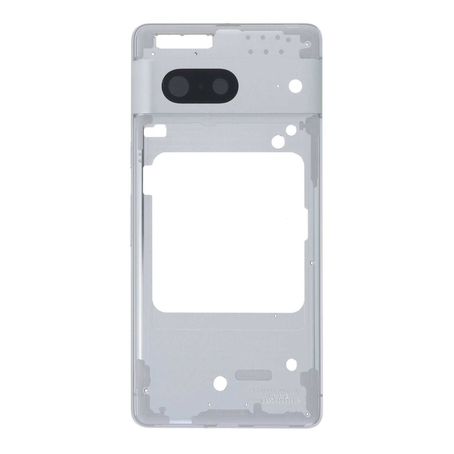Middenframe met Cameralens en Bezel voor Google Pixel 7 Zilver Origineel