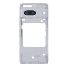 Middenframe met Cameralens en Bezel voor Google Pixel 7 Zilver Origineel
