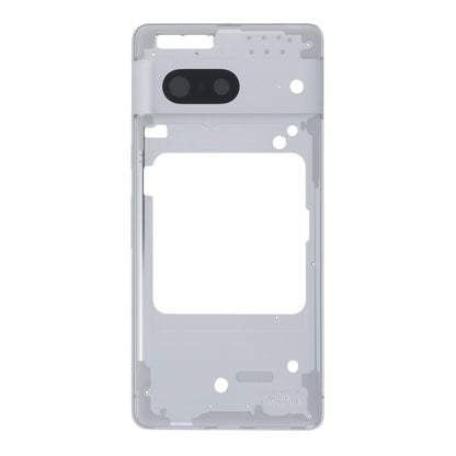 Middenframe met Cameralens en Bezel voor Google Pixel 7 Zilver Origineel