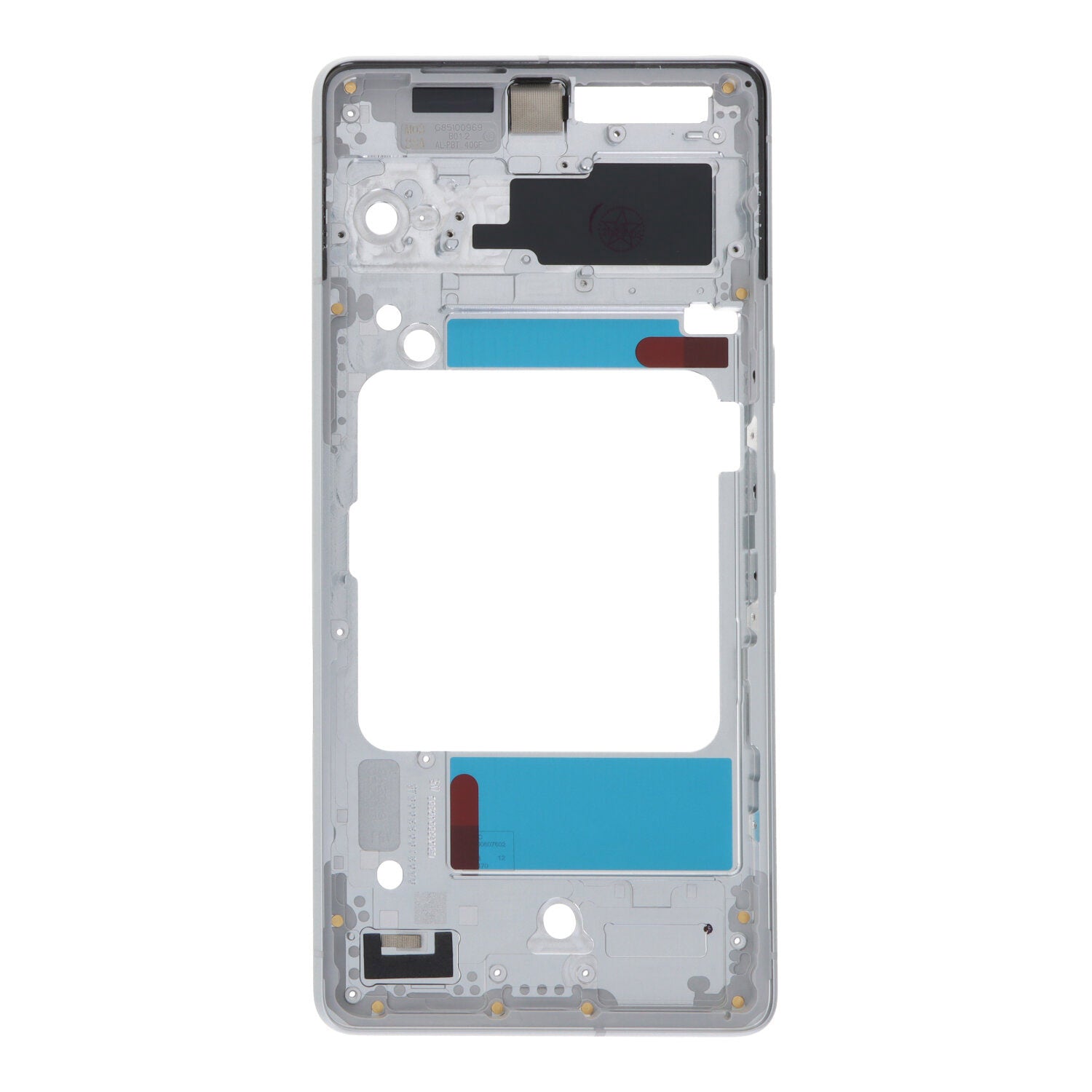 Middenframe met Cameralens en Bezel voor Google Pixel 7 Zilver Origineel