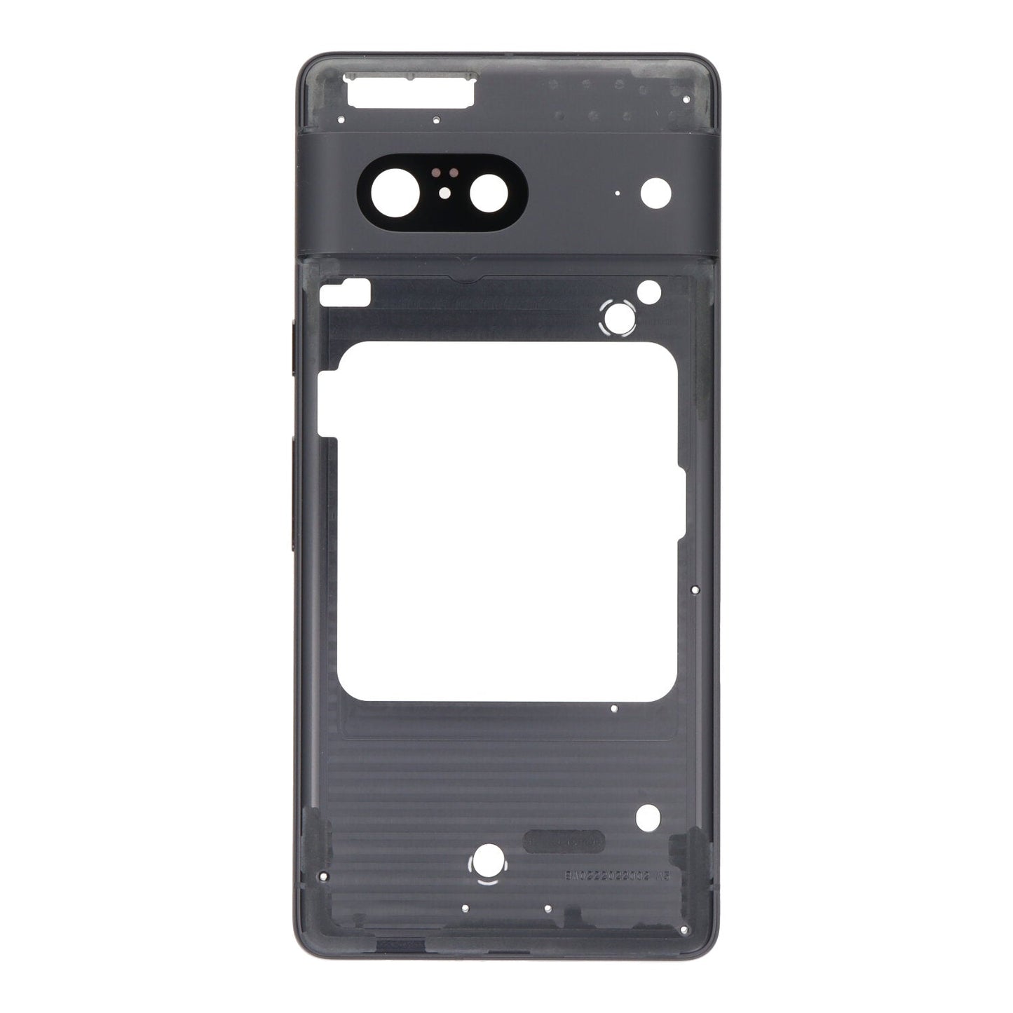 Middenframe met cameralens en bezel voor Google Pixel 7 zwart Origineel