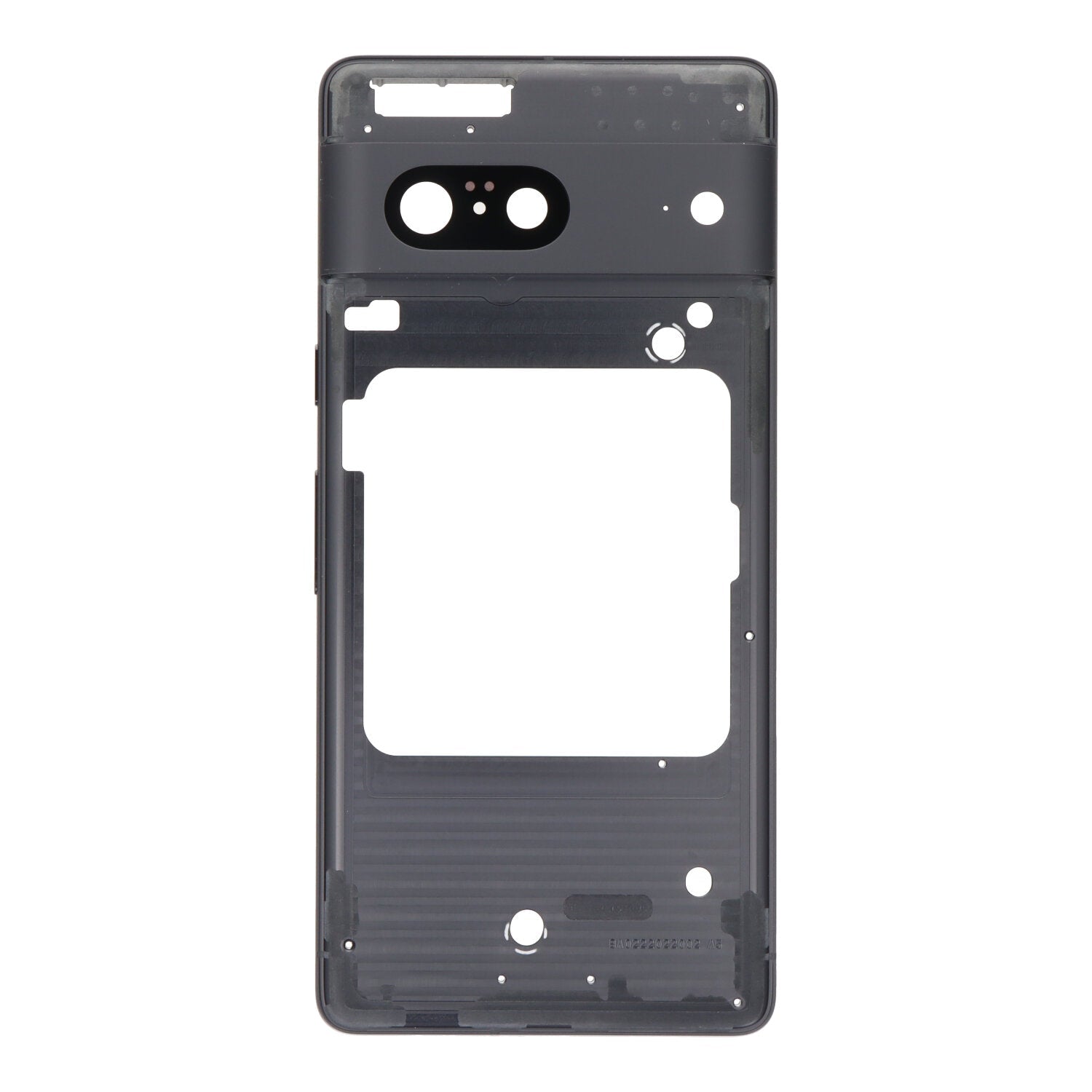 Middenframe met cameralens en bezel voor Google Pixel 7 zwart Origineel