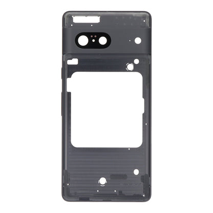 Middenframe met cameralens en bezel voor Google Pixel 7 zwart Origineel