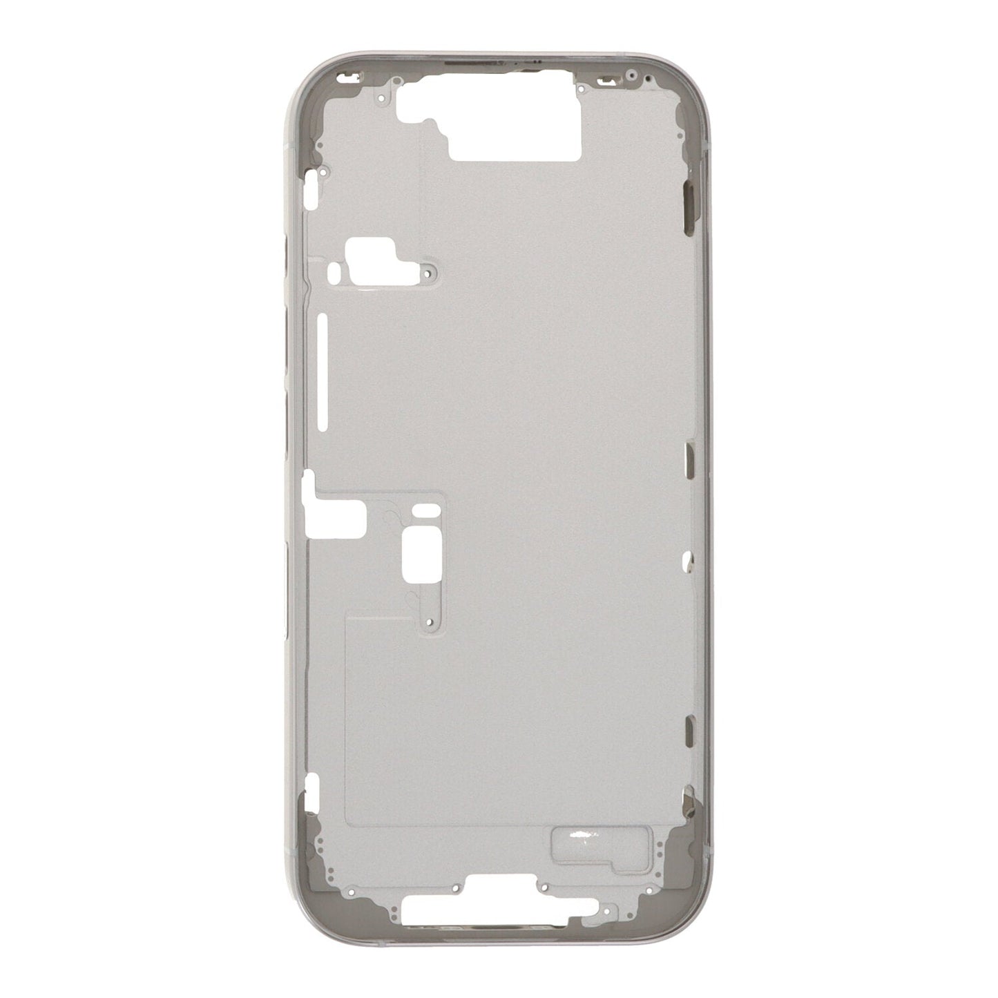 Middenframe met zijknop+zijrails+kaartlade+spreker anti - stof gaas voor iPhone 16 Pro Europese versie wit titanium OEM