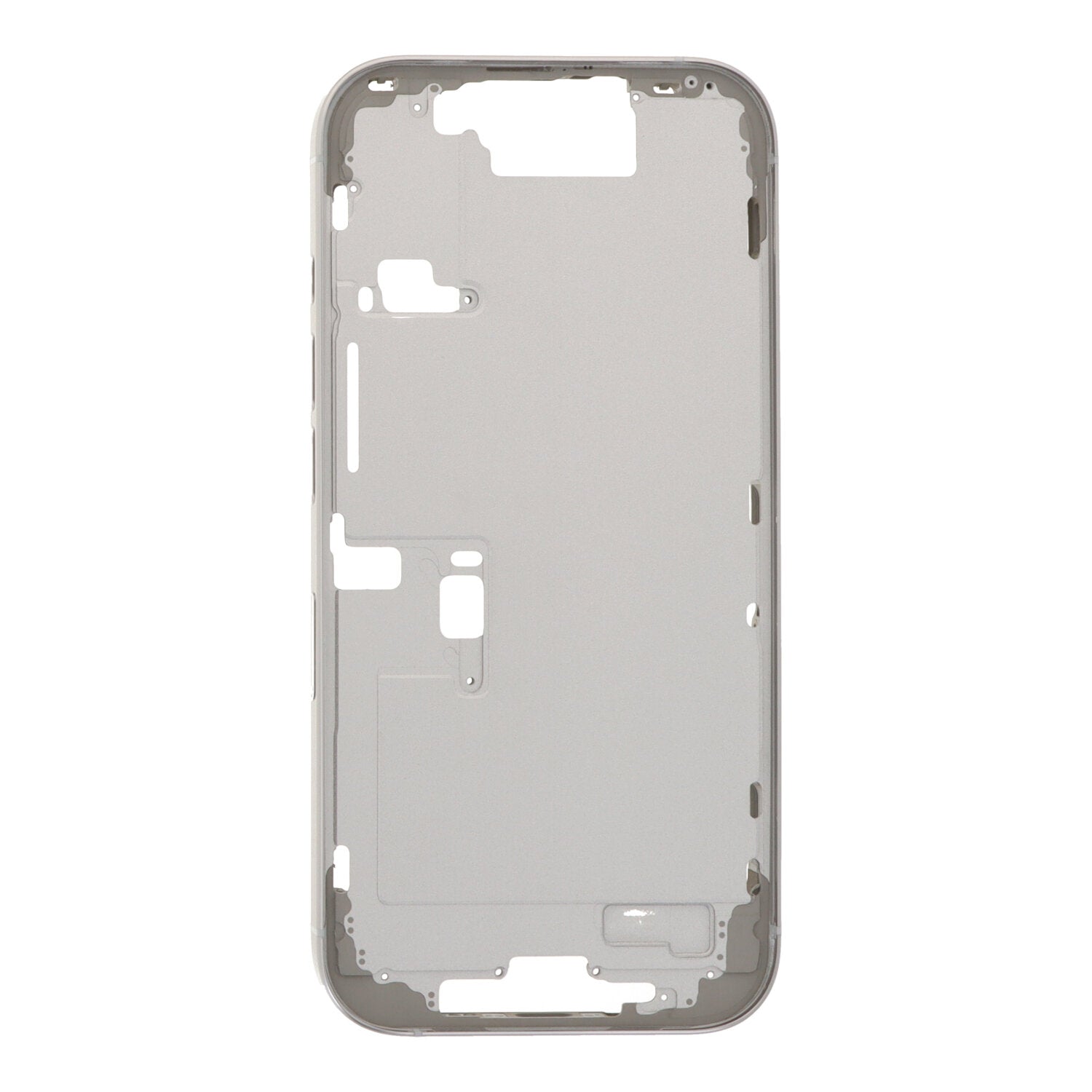 Middenframe met zijknop+zijrails+kaartlade+spreker anti - stof gaas voor iPhone 16 Pro Europese versie wit titanium OEM