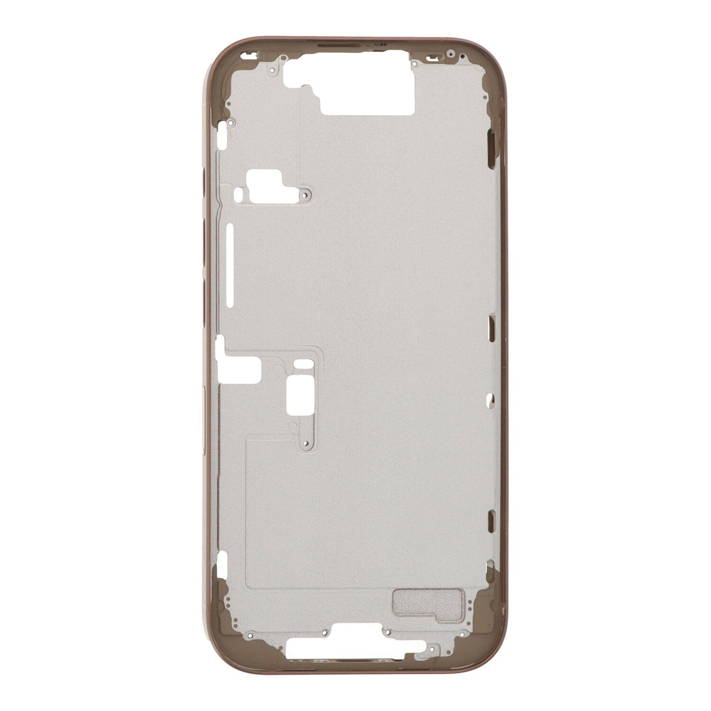 Middenframe met zijknop+zijrails+simkaart houder+luidspreker anti - stof mesh voor iPhone 16 Pro Europese versie desert titanium OEM