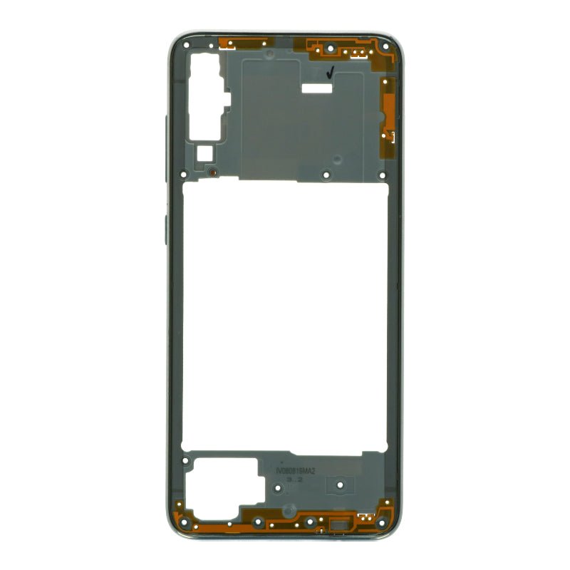 Middenframe voor Samsung Galaxy A70 Wit Origineel