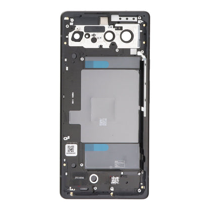 Middle frame en batterij cover en back camera lens en bezel voor Google Pixel 6 black origineel