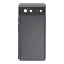 Middle frame en batterij cover en back camera lens en bezel voor Google Pixel 6 black origineel