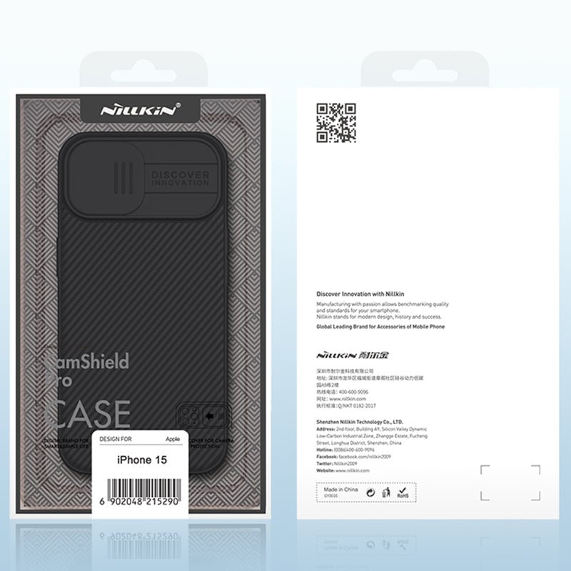 NILLKIN CamShield Pro hoesje voor iPhone 15 zwart